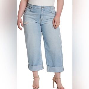 Jessica Simpson Wide Leg Boyfriend Jeans Size 16 W